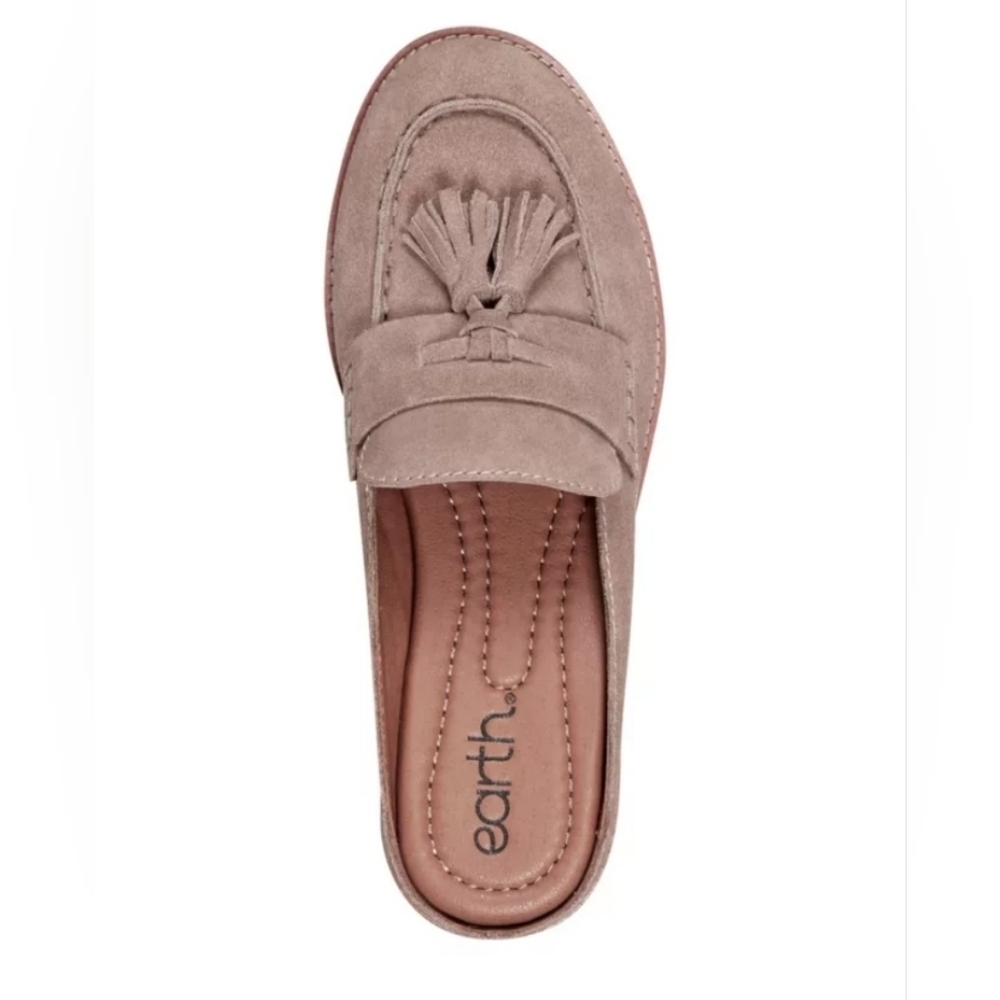 Earth Taupe/gray Suede Loafers